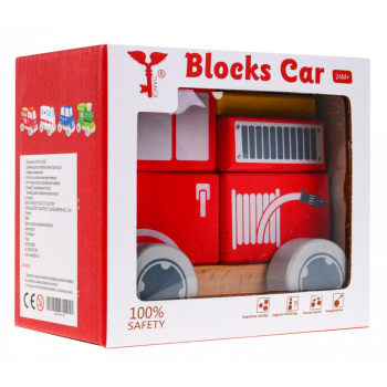 Drewniane Autko Straż